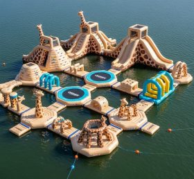 S485 Водный парк с надувной тематикой жирафа