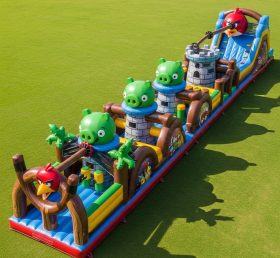 T7-4093 Полоса препятствий надувная в стиле Angry Birds