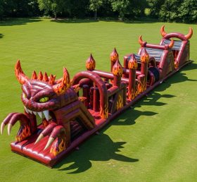 T7-4121 Полоса препятствий надувная в стиле Blaze Monster
