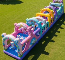 T7-4136 Надувная полоса препятствий в стиле Care Bears