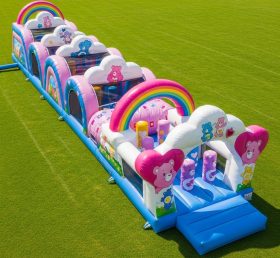 T7-4137 Полоса препятствий надувная в стиле Care Bears
