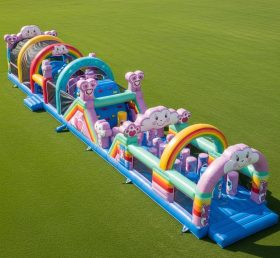T7-4139 Надувная полоса препятствий в стиле Care Bears