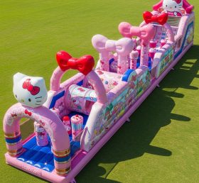 T7-4200 Надувная полоса препятствий в стиле Hello Kitty