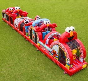 T7-4427 Надувная полоса препятствий в стиле Tickle Me Elmo