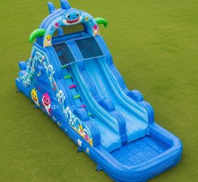 T8-7120 Надувная водная горка в стиле Baby Shark
