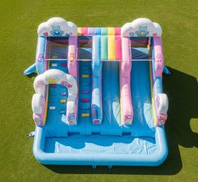 T8-7190 Надувная водная горка в стиле Care Bears