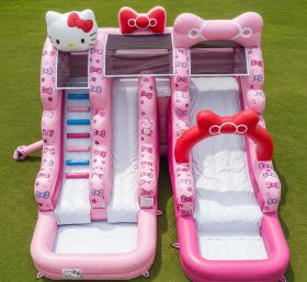 T8-7262 Надувная водная горка в стиле Hello Kitty