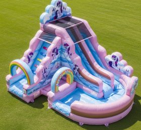 T8-7350 Надувная водная горка в стиле My Little Pony
