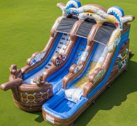 T8-7377 Надувная водная горка в стиле One Piece