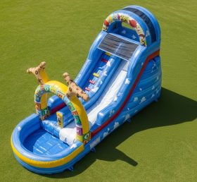 T8-7593 Надувная водная горка в стиле Истории игрушек