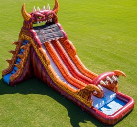 T8-9236 Водная горка Blaze Monster надувная