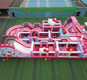 CR2-391 Надувная полоса препятствий с тематикой Hello Kitty