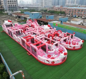 CR2-53 Полоса препятствий гигантского надувного аттракциона в стиле Hello Kitty