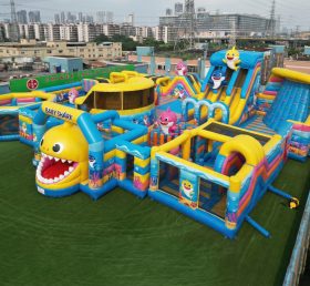 GF3-107 Надувной парк в стиле Baby Shark