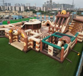 GF3-110 Медвежий тематический надувной парк