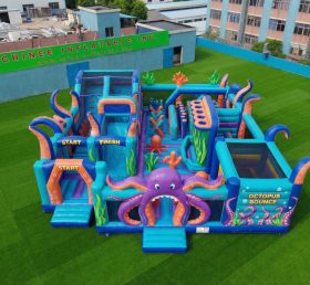 GF3-369 надувной парк с осьминогом
