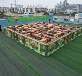 MAZE1-12 Надувной лабиринт в медвежьей тематике