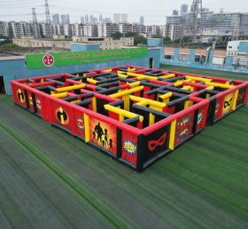 MAZE1-155 Лабиринт на тему «Суперсемейка» надувной