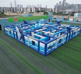 MAZE1-176 Надувной лабиринт в виде кита