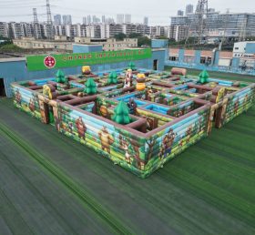 MAZE1-21 Надувной лабиринт в стиле Медвежонков Буни