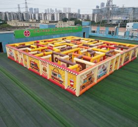 MAZE1-58 Надувной лабиринт в стиле фуд-траков