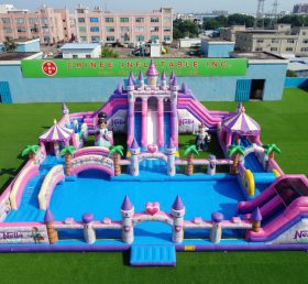 Pool3-764 Водный парк с бассейном в стиле Неллы-рыцаря