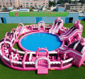 Pool3-767 Водный парк бассейна в стиле Розовой Пантеры