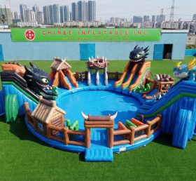 Pool3-808 Бассейн в тематике «Как приручить дракона» Водный парк
