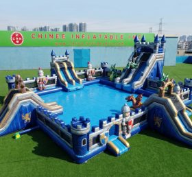 Pool3-810 Водный парк бассейна в рыцарской тематике