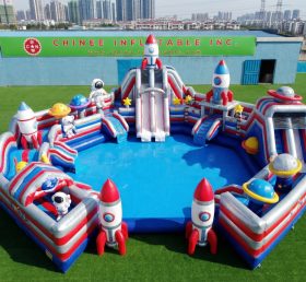 Pool3-822 Водный парк с бассейном в ракетной тематике