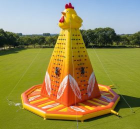 T11-4527 Надувная скалодром с куриной тематикой