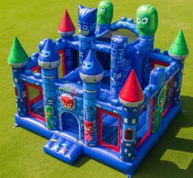 T5-2118 Батуты с надувными замками в стиле PJ Masks