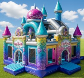 T5-2139 Надувные замки в стиле Shimmer & Shine