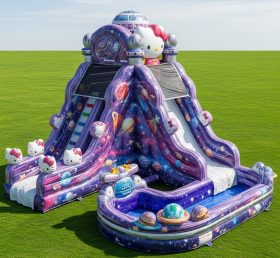 T8-9286 Надувная водная горка в стиле Hello Kitty