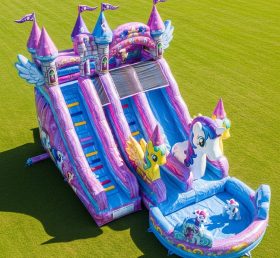 T8-9317 Надувная водная горка в стиле My Little Pony