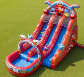 T8-9375 Надувная водная горка в стиле Tickle Me Elmo