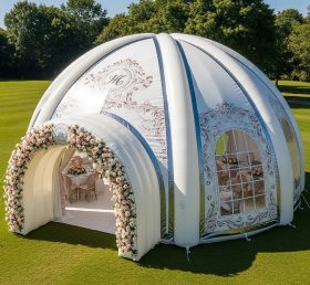 Tent1-6003 Свадебная тематическая надувная купольная палатка