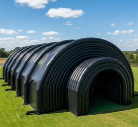 Tent1-6014 Черный туннельный надувной шатёр