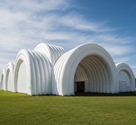 Tent1-6104 Белая купольная надувная палатка
