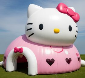 Tent1-6148 Надувной купольный шатёр Hello Kitty