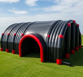 Tent1-6201 Гигантский черный туннельный вход надувные туннели