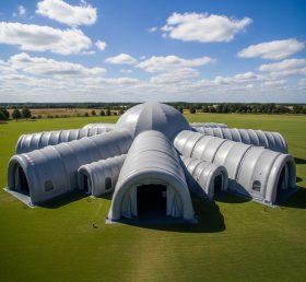 Tent1-6203 Модульный многотоннельный надувной купольный тент