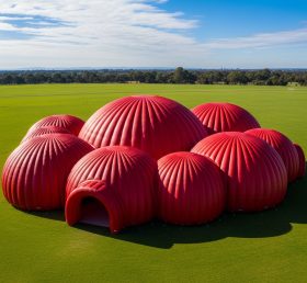 Tent1-6211 Красный купольный кластер надувная палатка