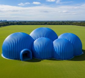 Tent1-6221 Синий купольный кластер надувной купол