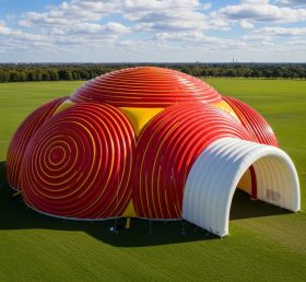 Tent1-6269 Красно-жёлтый надувной купол