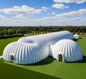 Tent1-6283 Белая надувная купольная палатка