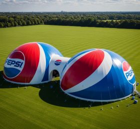 Tent1-6319 Надувной купол в стиле Pepsi