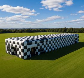 Tent1-6369 Черно-белая надувная шахматная конструкция