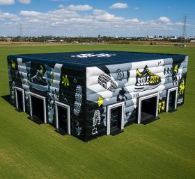 Tent1-6373 Черно-белая надувная палатка-кроссовок