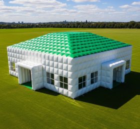 Tent1-6415 зеленая белая надувная палатка для мероприятий